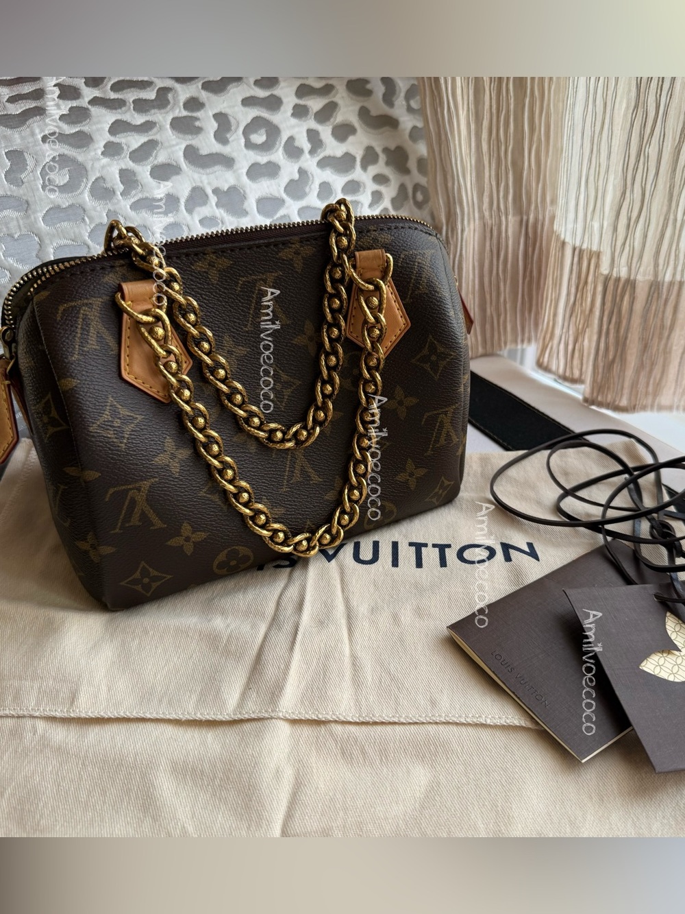 Louis Vuitton Chain Speedy 20 FW 2013-14 Runway Monogram RARE Bag
